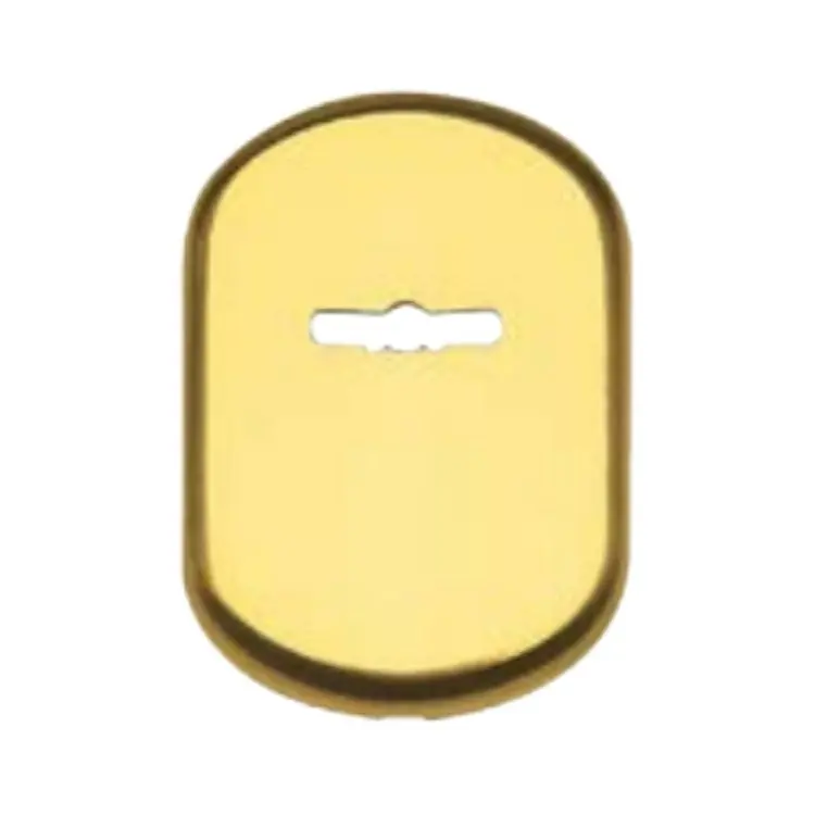Bocchetta Ghibli Ghidini per porta blindata, foro Doppia Mappa Esterna, dimensione 61x85 mm, Alluminio finitura Oro Lucido Ghi.co Shop Nu