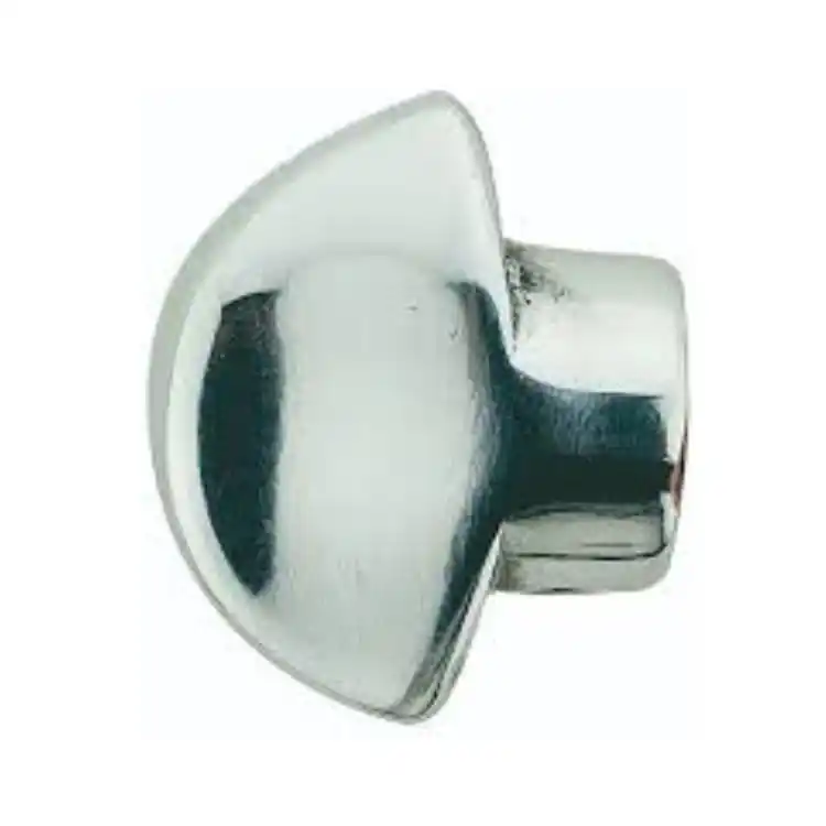 Pomolo mezzaluna Ghidini per cilindro, senza rosetta, dimensioni 40x33 mm, foro 8 mm, Alluminio finitura Cromo Satinato Voordeelprijs