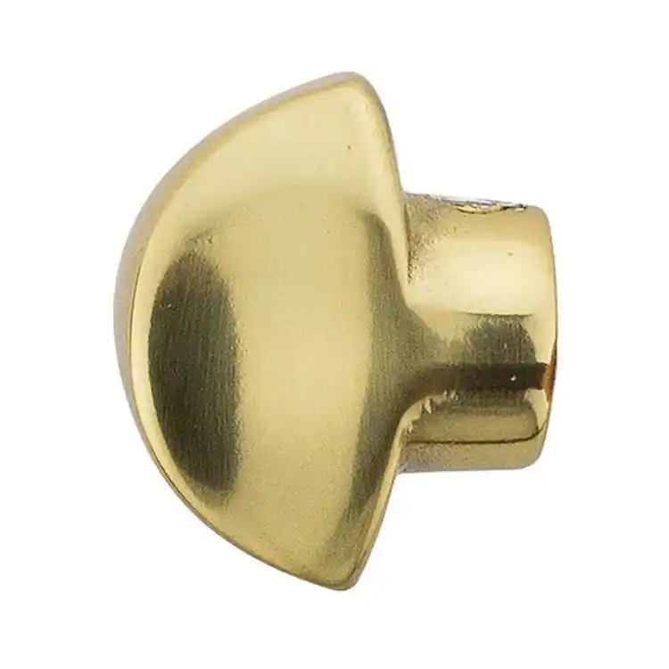 Pomolo mezzaluna Ghidini per cilindro, senza rosetta, dimensioni 40x33 mm, foro 8 mm, Alluminio finitura Oro Lucido GHI.CO Koop Vandaag