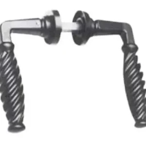Torciglione per porte, Ghidini, con una vite visibile, Metalmec, colore Nero Koop Vandaag