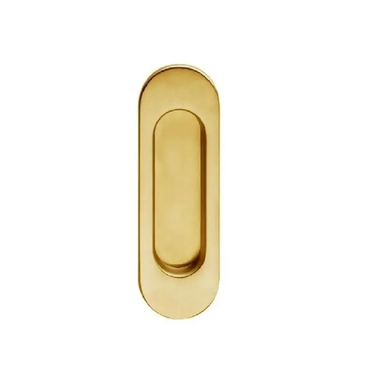 Superprijs Maniglia incasso Ghidini Ovale Copriviti per porta scorrevole, ovale, Ottone finitura Satinato