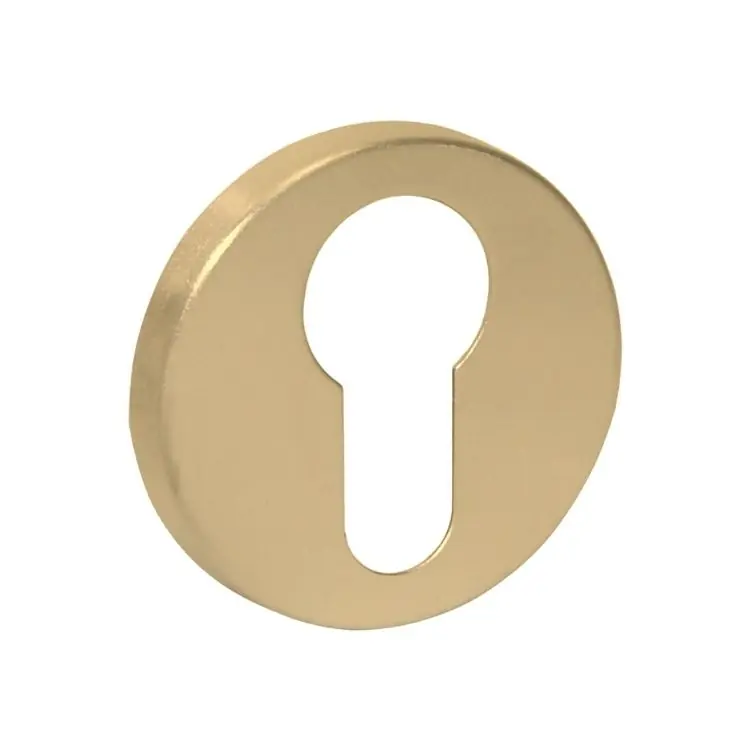 Hete Deal Bocchetta tonda Ghidini per maniglia, foro Yale, diametro 45x9 mm, Ottone finitura Satinato