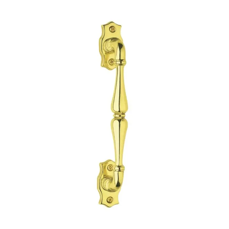 Maniglione diritto Arianna Ghidini per porta, interasse 183 mm, rosetta ovale 65x33 mm, Ottone finitura Lucido Verniciato Rechtstreeks Van De Fabrikant