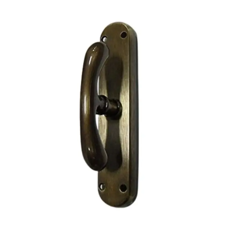 Cremonese Monica Ghidini per serramento, impugnatura a croce, movimento gioco gratz e quadro 7x40 mm, Ottone finitura Graffiato Verniciato Merkproduct