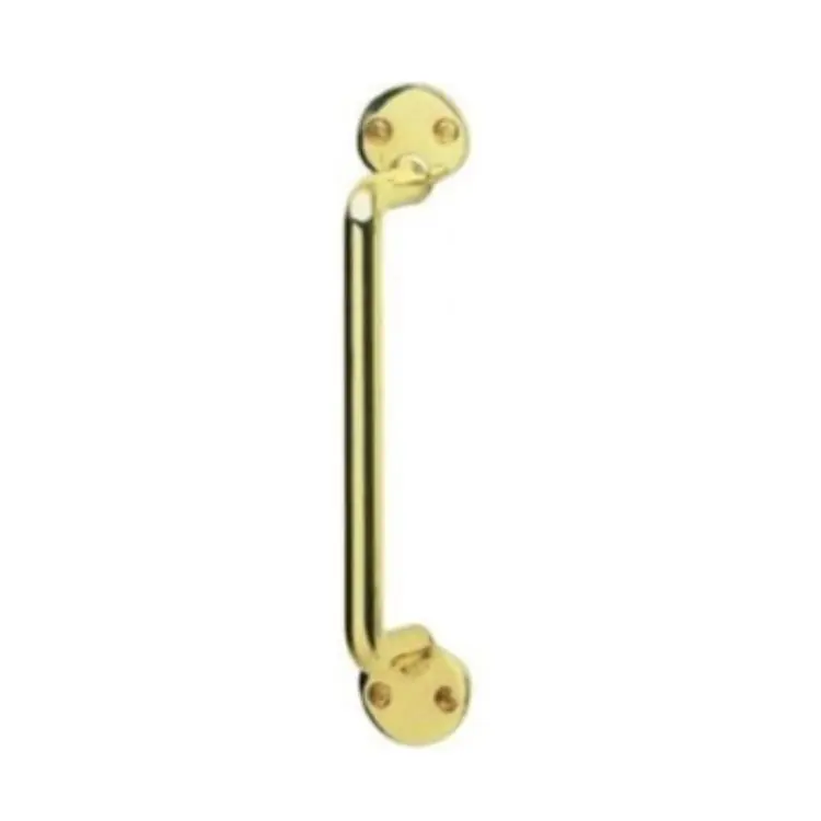 Premium Maniglietta a ponte per porte Ghidini, interasse 100 mm, in Ottone, finitura Lucido Verniciato