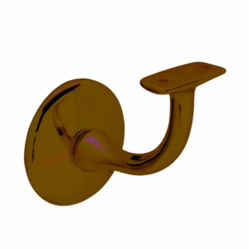 Shop Nu Supporto per corrimano Ghidini 4923525, rosetta tonda con appoggio piano, Ottone finitura Bronzato