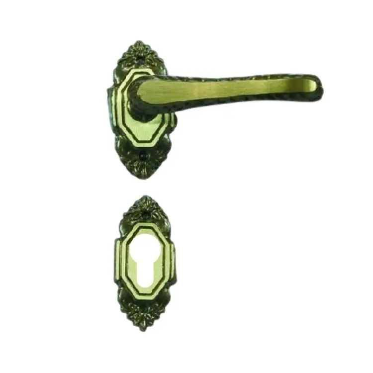 Lage Prijs Maniglia Lady Ghidini per porte, con rosetta e bocchetta foro Yale, quadro 8 mm, Ottone finitura Fumè
