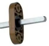 Koop Vandaag Gioco DK per meccanismo per maniglie per finestre, Ghidini, con quadro ovale da 7x40 mm