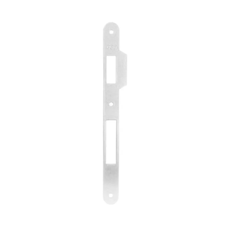 Fabrieksprijs Incontro B00590.11 Agb per serratura Patent grande o Sicurezza, dimensione 238x22 mm, bordo tondo con aletta da 10 mm, Acciaio finitura Bianco Verniciato