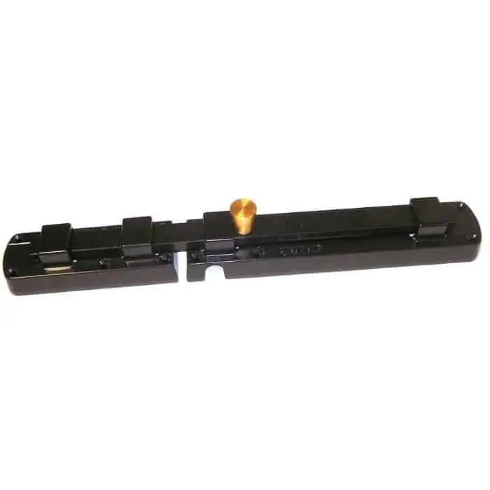 Catenaccio sicurezza Omad 7530, modello Smarty, per spagnoletta 2 ante, lunghezza 300 mm, finitura Verniciato Nero Alleen Vandaag