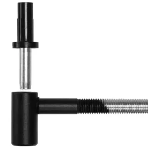 Cardine SFS Intec 1272714 con boccola antisfilamento, tappo e spina, diametro 12 mm, lunghezza 90 mm, filetto M12, finitura Plastificato Nero Superprijs
