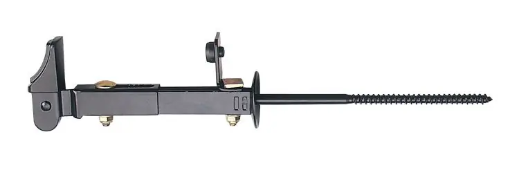 Fermascuro Ometto Big stilizzato Ghidini, a 2 regolazioni, per spessore anta da 80 a 140 mm, fissaggio a vite 150 mm, finitura Nero Actieprijs