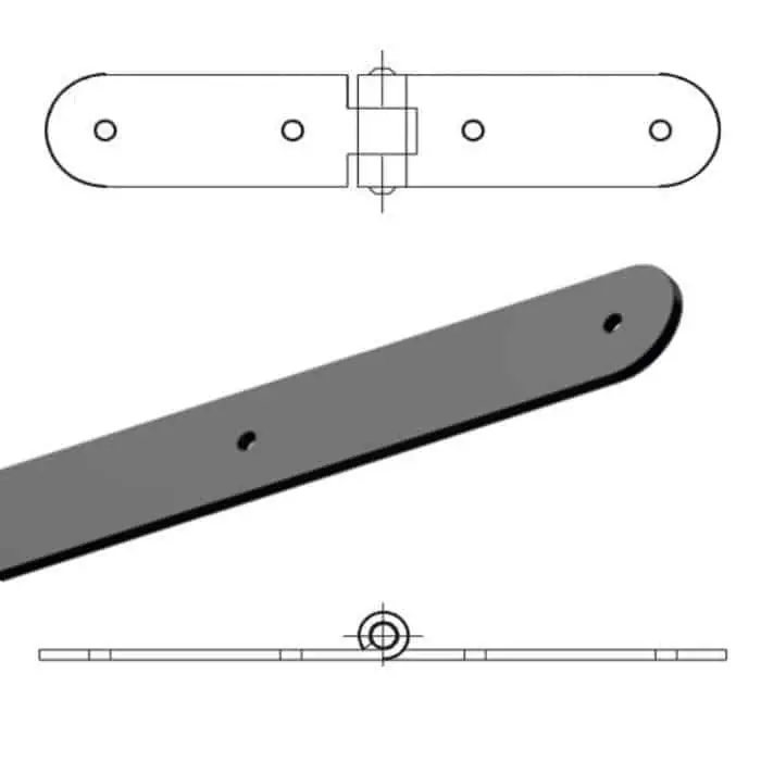 Gereduceerde Prijs Asenera serie tonda liscia R1, lunghezza 100x100 mm, altezza 35 mm, finitura Verniciato Nero