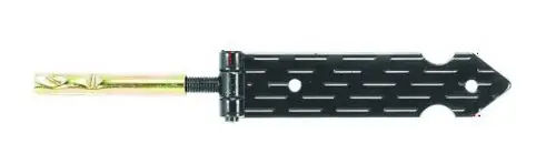 Bandella alla vicentina serie lancia A1 senza fori, occhio laterale, lunghezza 180 mm, finitura Verniciato Nero Alleen Vandaag
