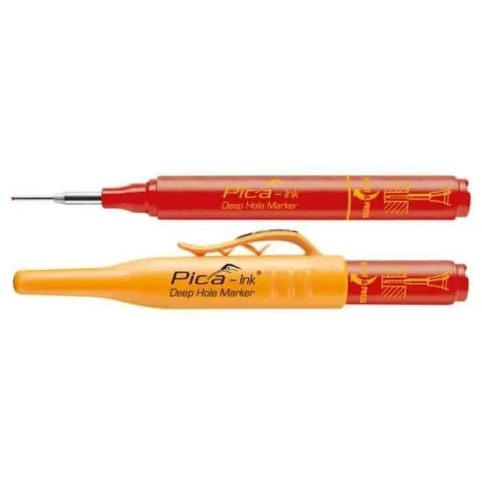 Gereduceerde Prijs Marcatore Pica Ink 150, colore Rosso, punta da 2 mm, per tutte le superfici
