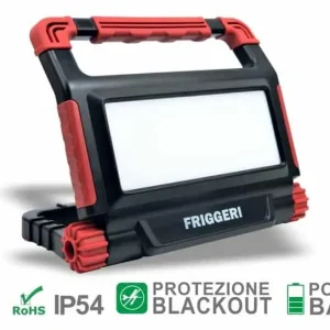 Lampada portatile Friggeri, lampada portatile LED 50 Watt con Powerbank e batteria a lithio ioni Bestseller