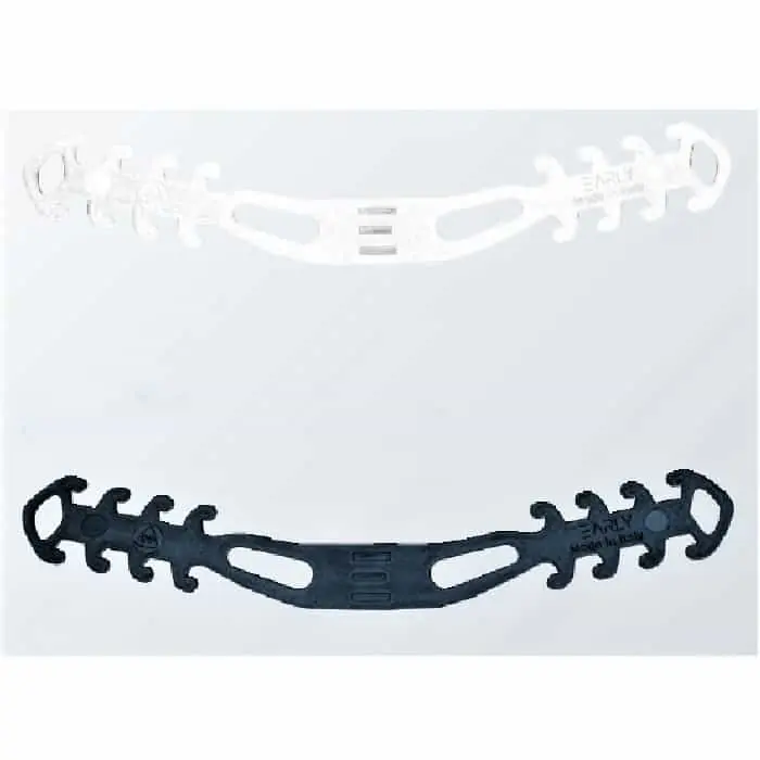 Salva orecchie Early in confezione da 6 pezzi, regolabile, per mascherina usa e getta, colore Bianco o Nero Gratis Retour