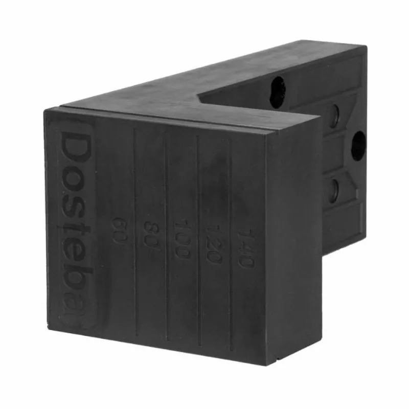 Elemento montaggio cardini Tra Win Pu Dosteba per cappotti da 140 mm, senza fissaggio, dimensioni 280x125 mm, finitura Nero Flitsaanbieding