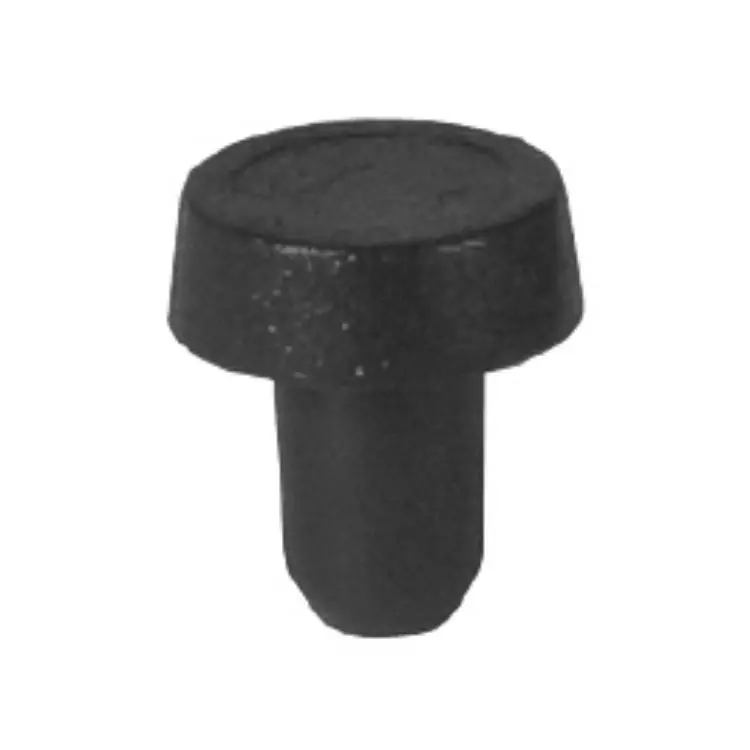 Paracolpi testa piatta PF3 256 Ivars per chiusura fori, dimensioni 12x6 mm, in Plastica Morbida, finitura Nero Merkproduct
