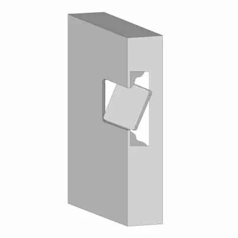 Seizoensaanbieding Cover per serratura Bonaiti serie invisibile B NO-HA mini, in MDF