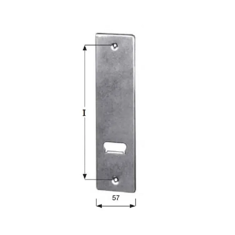 Must-Have Placca Sames per avvolgitore serie Esse, larghezza 57 mm, interasse 187 mm, finitura Inox