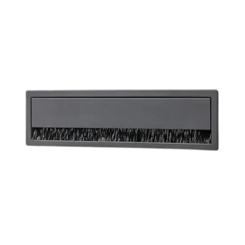 Voordeelprijs Bocchetta passacavi PC2000 Pamar per scrivania e mobile, dimensione 180x49,5 mm, Alluminio finitura Nero Opaco