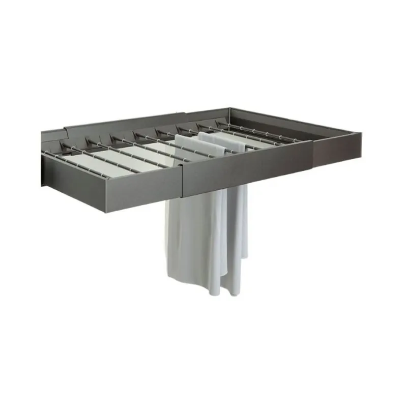 Set 4 tubetti Papillon Servetto per portapantaloni, lunghezza 400 mm, diametro 8 mm, finitura Brown Shop Nu