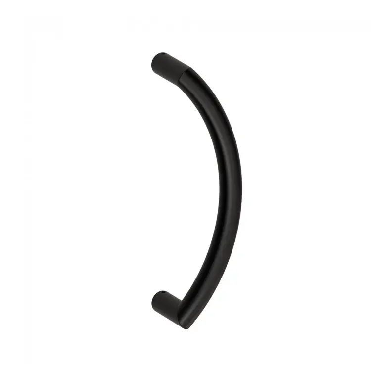 Maniglione Lisbona 30 3L0 Reguitti per porta, zancato, dimensioni 30x382 mm, interasse 350 mm, Acciaio Inox finitura Nero Opaco Koop Vandaag