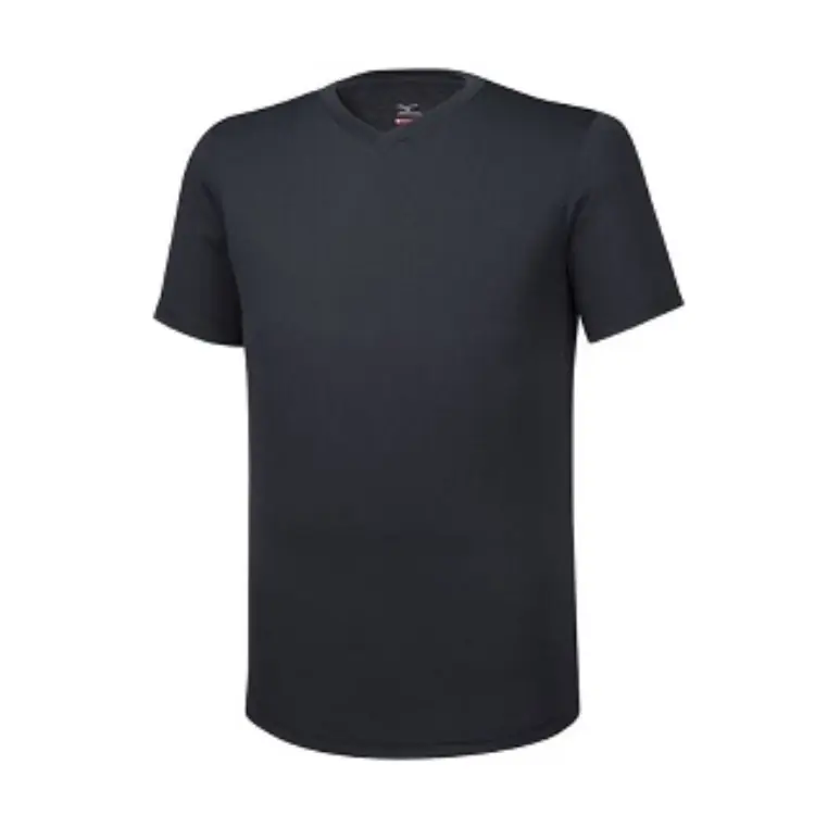 Maglia termica uomo V Neck Short Sleeve Mizuno da lavoro, manica corta, scollo a V, taglia XL, colore Nero Exclusieve Aanbieding