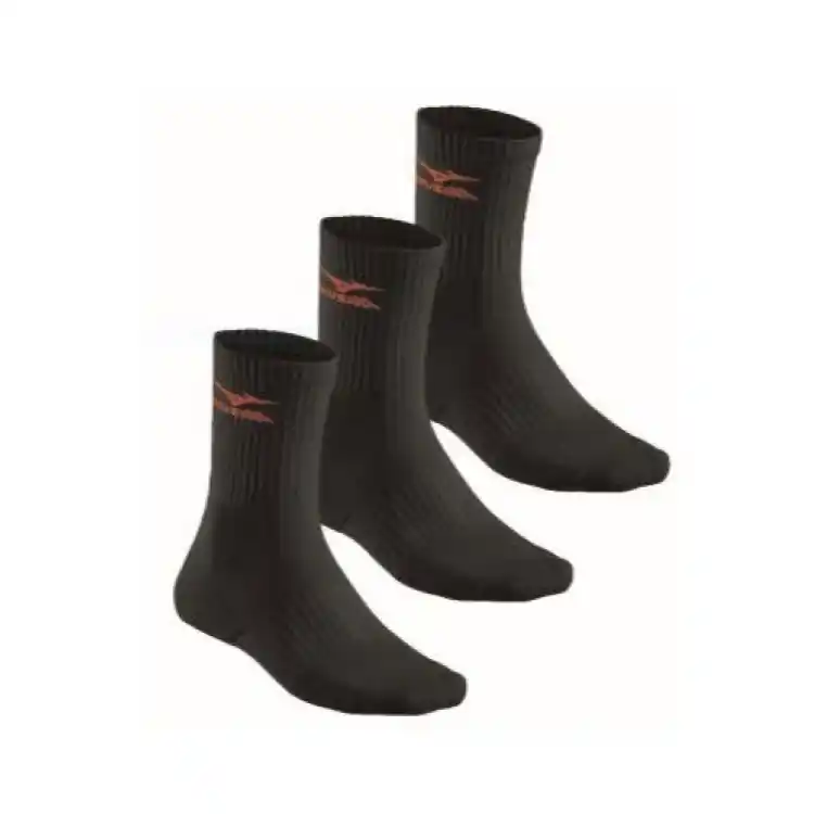 Alleen Vandaag Confezione 3 calze Training Mizuno uomo, linea Cotone lunghe, taglia XL, colore Nero