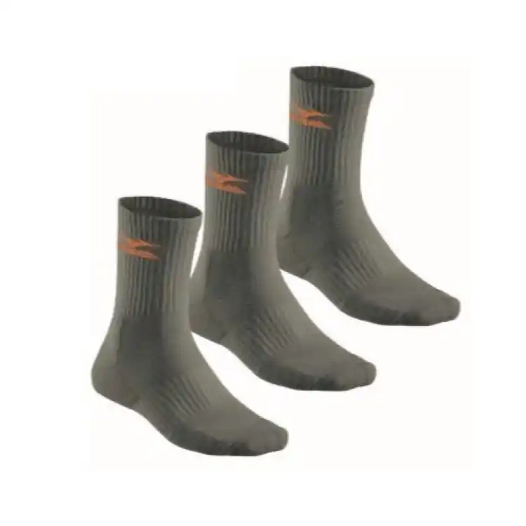Confezione 3 calze Training Mizuno uomo, linea Cotone lunghe, taglia L, colore Grigio Op = Op