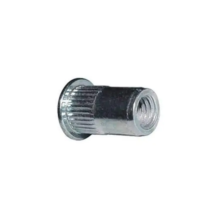 Blister 50 inserti filettati ITC Z Rivsert Rivit per fissaggio, testa tonda aperto zigrinato, passo M4, spessore 0,5-2,5 mm, materiale Inox 304 Seizoensaanbieding