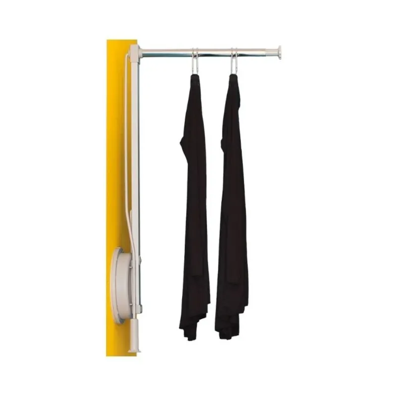 Merkproduct Appendiabito Lift 102/A Ambos sinistro per armadio, Acciaio finitura Argento Chiaro