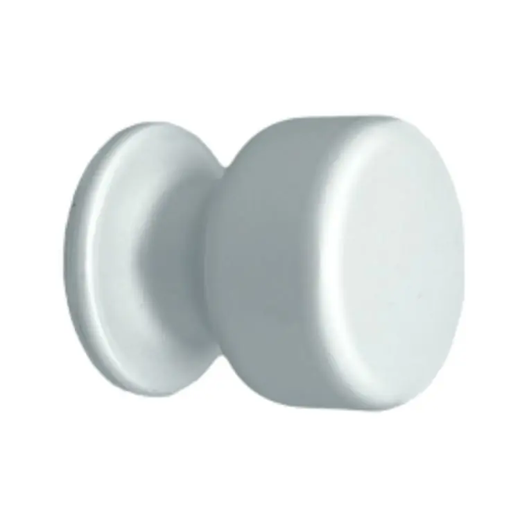 Pomolo fisso 175 Saguatti per porta, diametro 50 mm, Alluminio finitura Argento Satinato Favoriet
