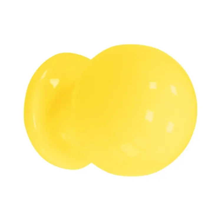 Pomolo fisso 569 Saguatti per porta, diametro 70 mm, Alluminio finitura Verniciato Giallo Express Levering
