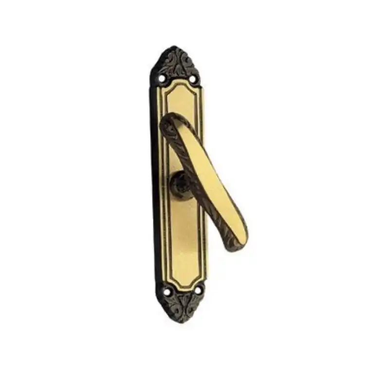 Hete Deal Maniglia martellina Anna 38MA077 Reguitti per finestra, placca 182x36 mm, Ottone finitura Bronzato