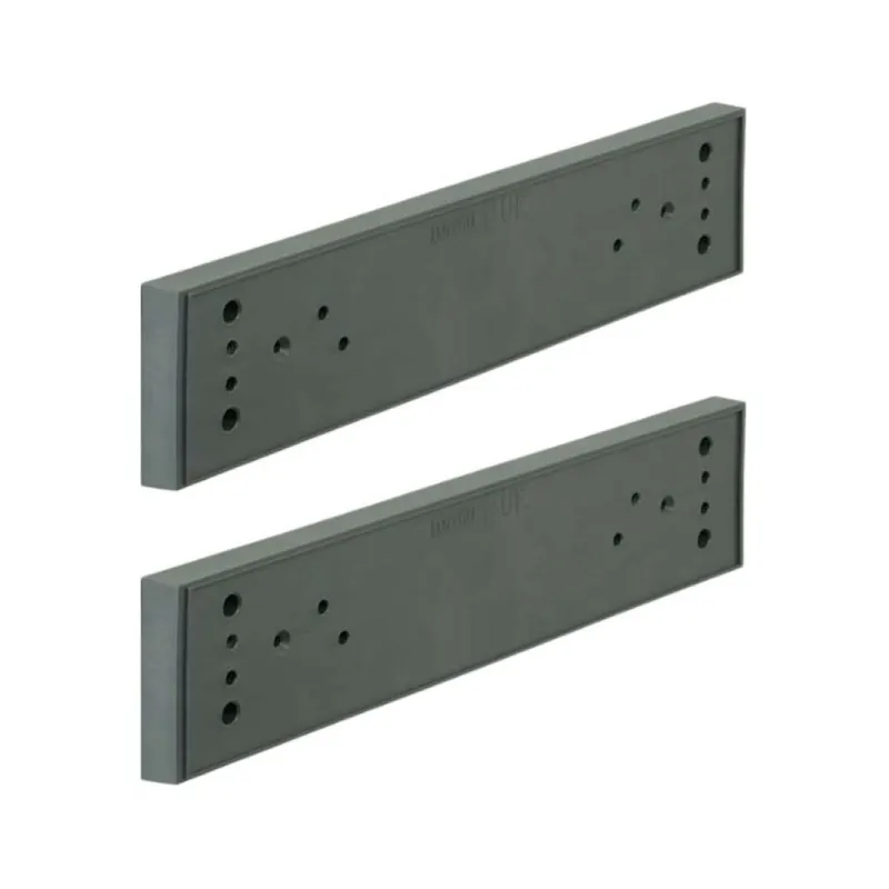 Coppia distanziali Papillon Servetto per armadio, spessore 20 mm, finitura Piombo Beperkte Voorraad