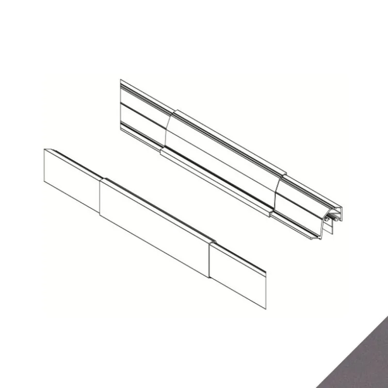 Nu Kopen Fronte e retro Papillon Servetto per telaio estensibile, estensione 770-1200 mm, finitura Piombo