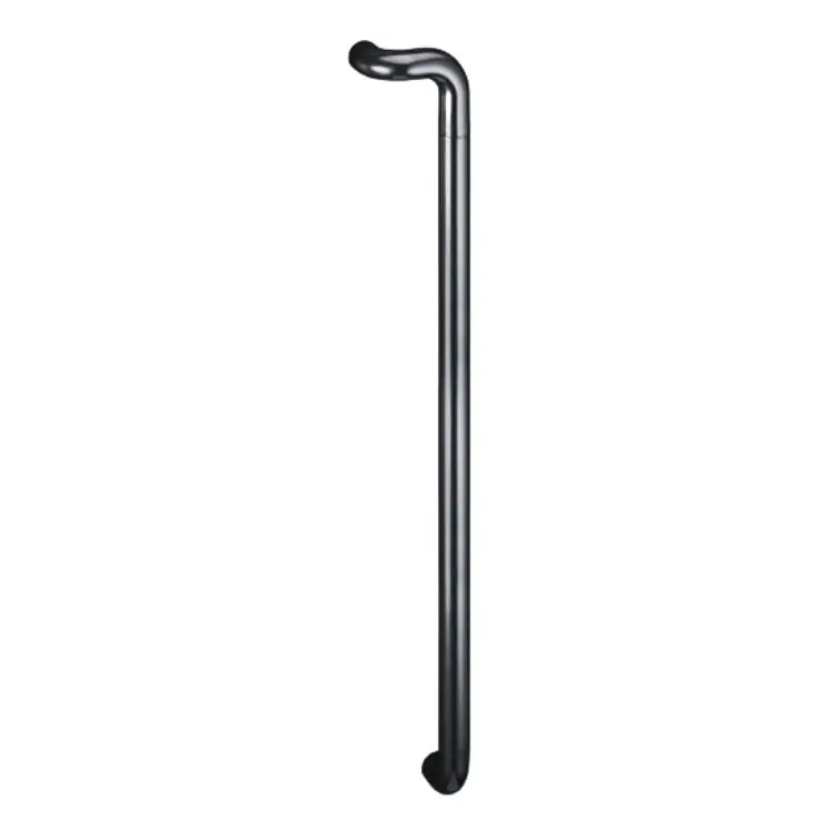 Maniglione curvato 3CC.313 Pba per porta, forma a Z, Sinistro, interasse 1200 mm, diametro 35 mm, in Nylon, finitura Nero Gratis Retour