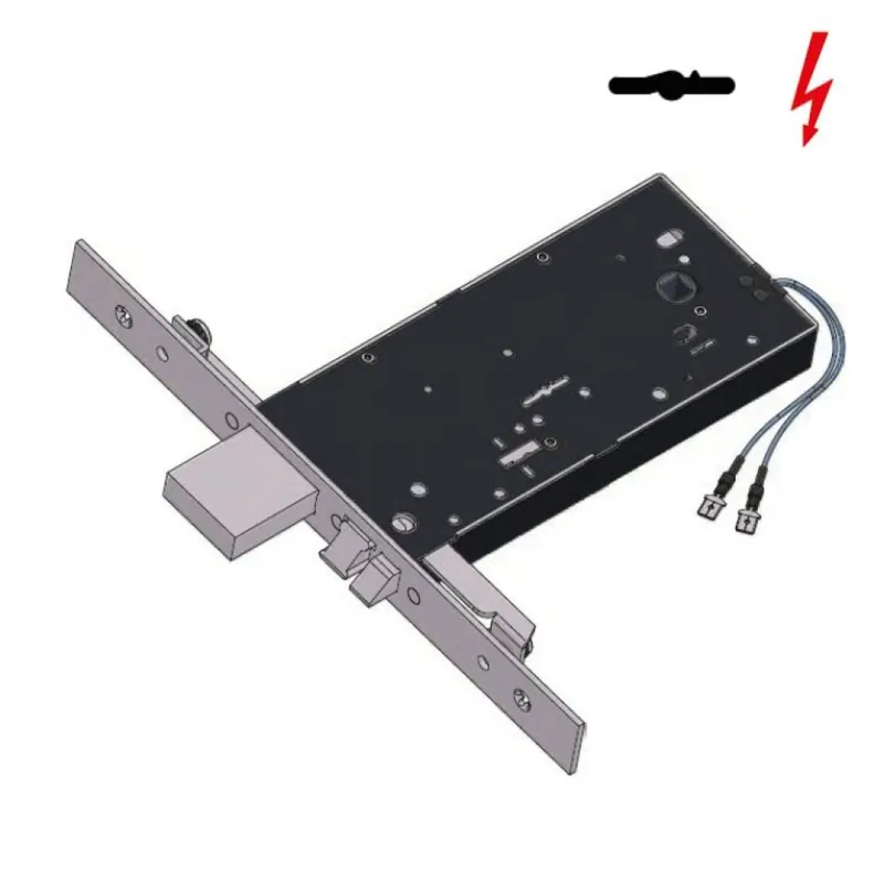Elettroserratura per fascia Omec, catenaccio + scrocco con mandate, entrata 90 mm, scatola 60 mm, finitura Inox Gratis Retour