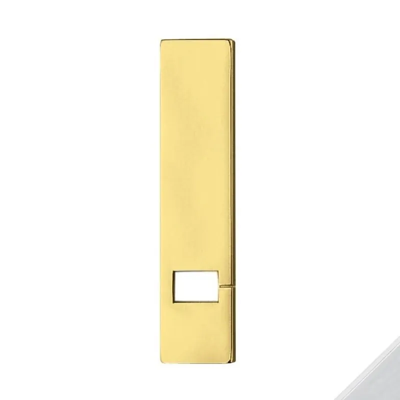 Copriavvolgibile Dora V107 Olivari rettangolare, dimensioni 57x264 mm, foro 35x26 mm, Ottone finitura Cromo Lucido Lage Prijs