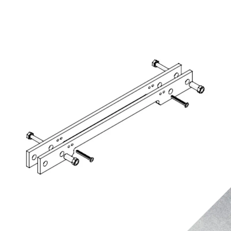 Nieuw Piastra di montaggio DCAC632 Mab per chiudicancello DC630G, Alluminio finitura Argento