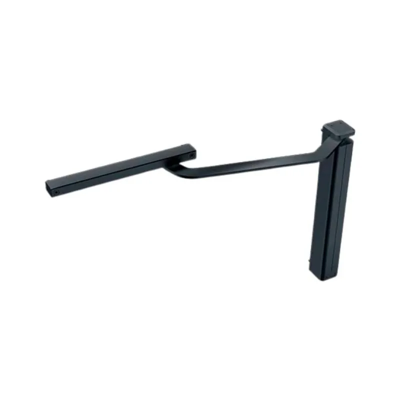 Chiudicancello verticale DC630G Mab destro per cancello esterno, con braccio a slitta, Alluminio finitura Nero Nieuw