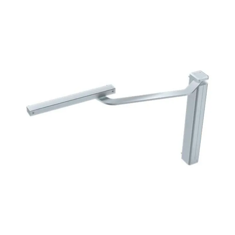 Chiudicancello verticale DC630G Mab sinistro per cancello esterno, con braccio a slitta, Alluminio finitura Argento Lage Kosten