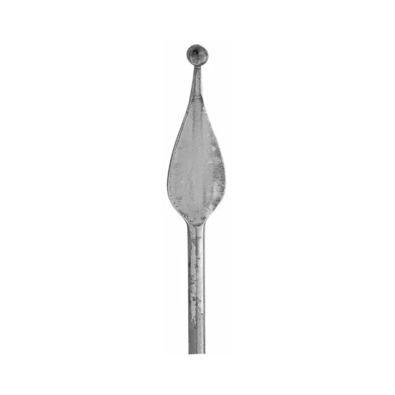 Gecertificeerd Lancia 1385/14 India per cancello, base tonda 14 mm, altezza 200 mm, materiale Ferro Battuto