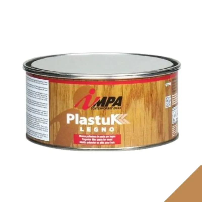 Hete Deal Stucco poliestere Impa per legno, in pasta bicomponente, barattolo 1,03 Kg, colore Pino di Svezia