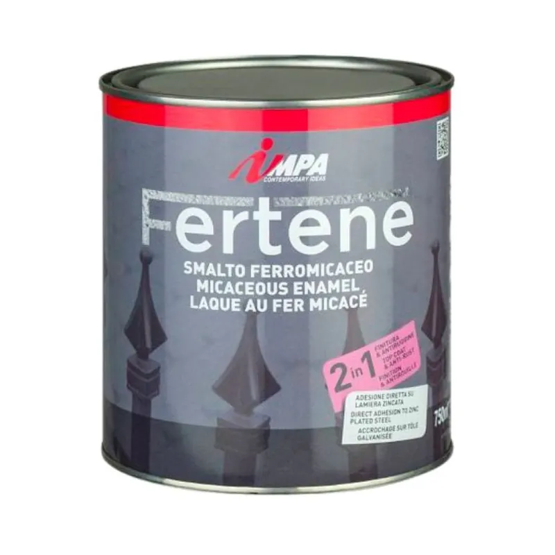 Op = Op Smalto antiruggine Impa per lamiera zincata, grana fine, barattolo 0,75 L, colore Ferromicaceo Antracite