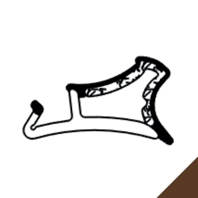 Koopje Guarnizione SL400CAC Getroplast per serramento legno, battuta 10 mm, aria 5-6 mm, fresata 5 mm, TPV Triestruso finitura Noce