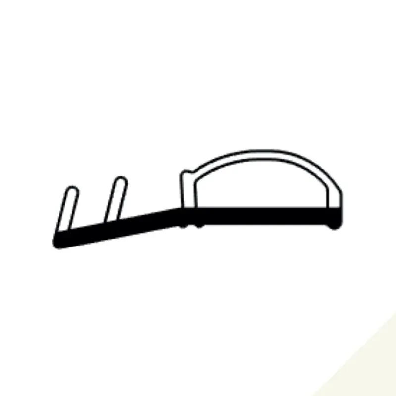 Beste Prijs Guarnizione SL193C Getroplast per porta interna legno, battuta 10 mm, aria 3-4 mm, fresata 8 mm, PVC finitura Bianco