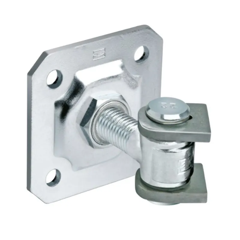 Cardine regolabile con ali 163 Comunello per cancello ad ante, piastra quadra e dado, misura M27x80-117 mm, finitura Zincato Direct Beschikbaar